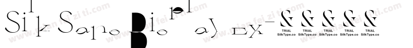 Silk Sans Display Ex字体转换